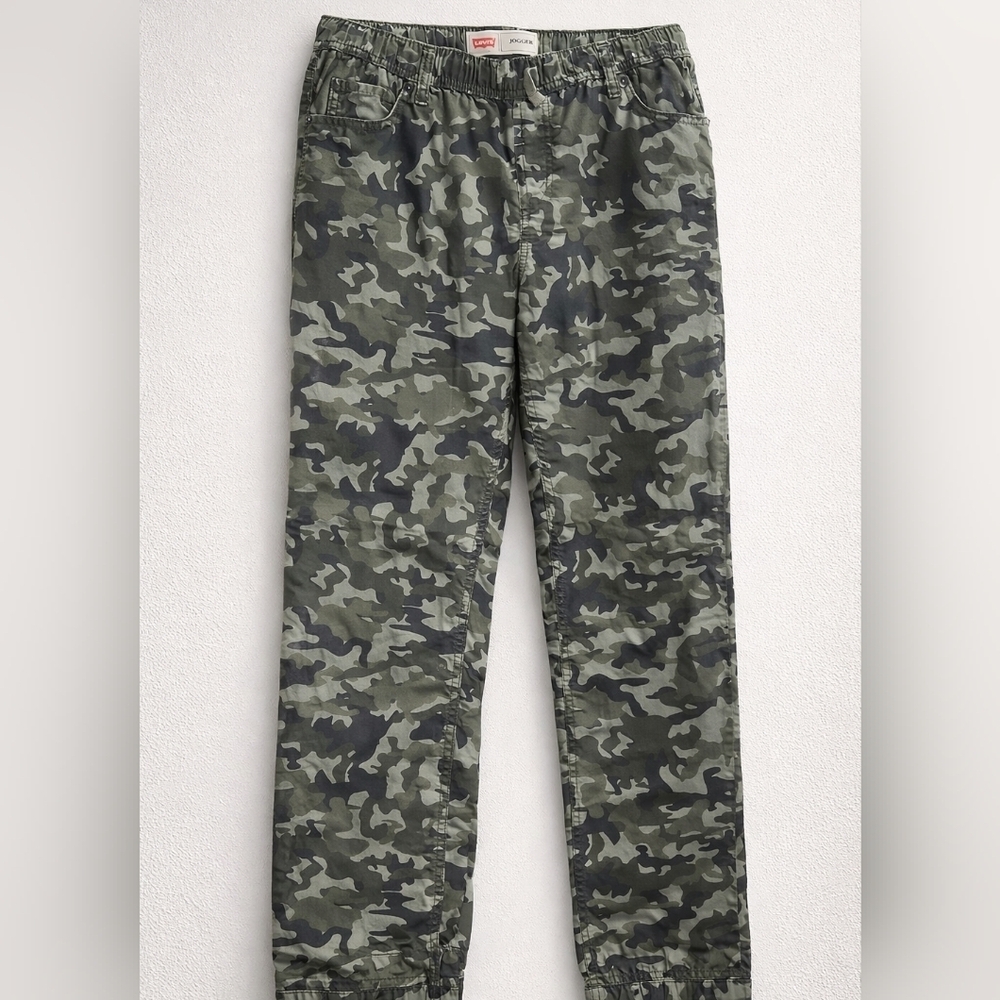 Levi's Jogger Pants Camo Print Elastic Waist Casual Streetwear